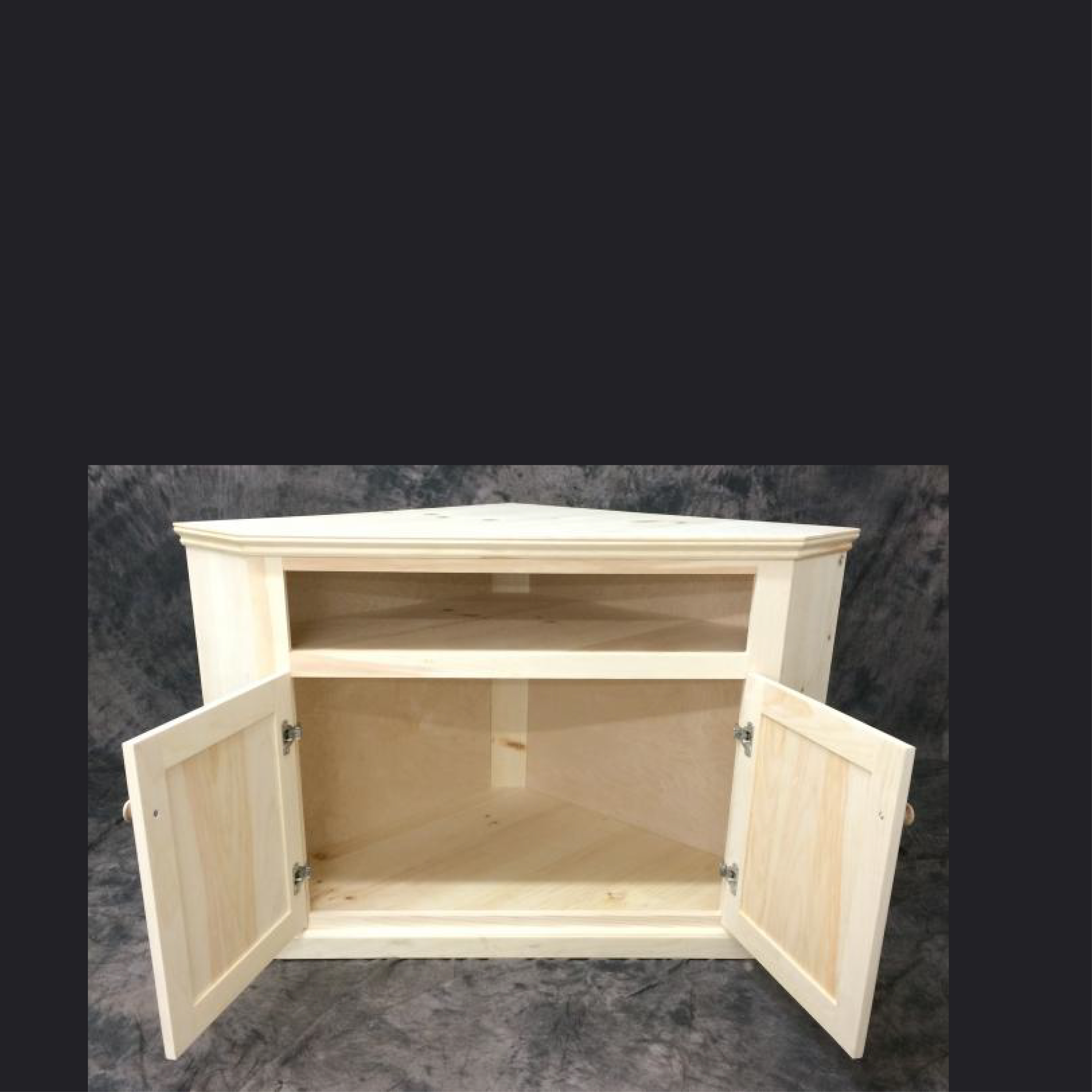 Pine Corner TV Stand - Country Cottage Furniture