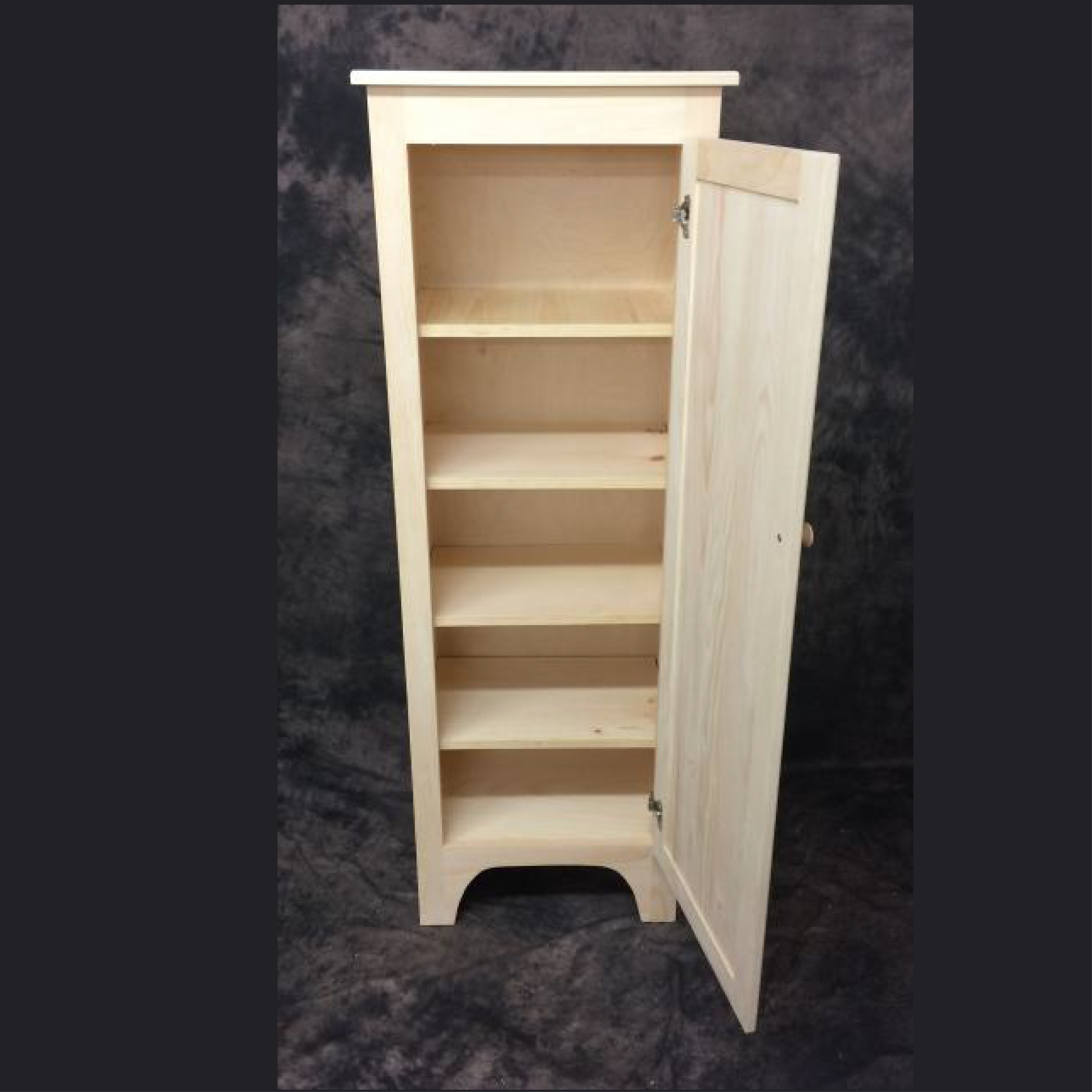 5 Ft Jelly Cupboard Pine Unfinished Country Cottage Furniture